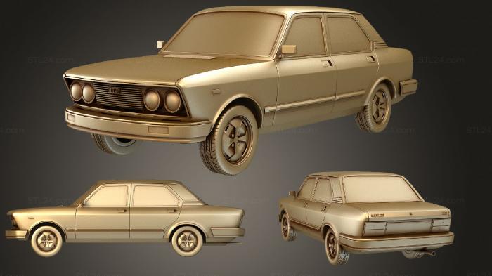 Автомобили и транспорт (Fiat 132 1977, CARS_1431) 3D модель для ЧПУ станка